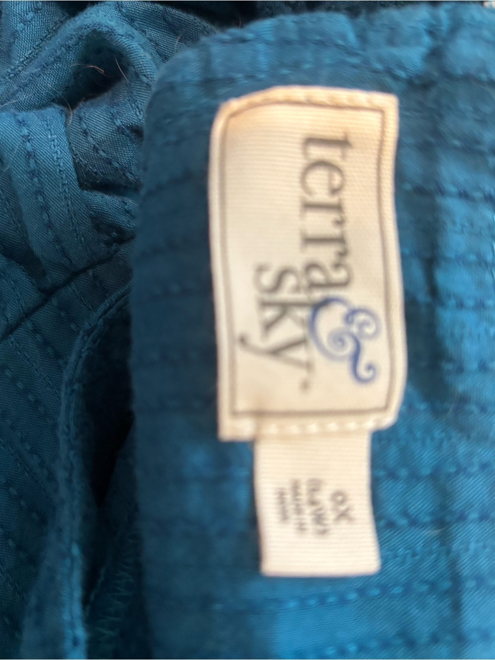 Terra & Sky Girls Teal Knit Pants